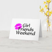 Het Weekend van de Vrienden van het meisje Kaart (Gele Bloem)