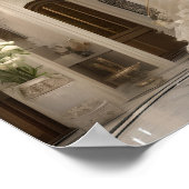 Het weelderige en luxe herenhuis poster (Hoek)