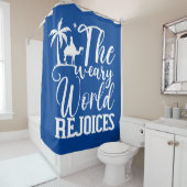 Het weelderige wereldrede douchegordijn (In situ)