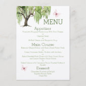 Het weeping Willow Wedding Suite 4,5-inch x 6,25-i Menu (Voorkant)