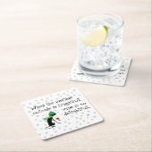 Het weer buiten is angstaanjagend, wijn is heerlij kartonnen onderzetters (Insitu)