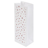 Het weer buiten is angstaanjagend, wijn is heerlij wijn cadeautas (Achterkant Gekanteld)