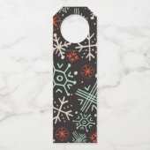 Het weer buiten is Frightful Christmas Bottle Labe Flessenhanger (Achterkant)