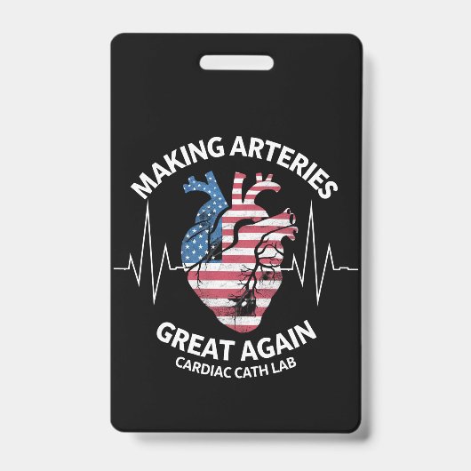 Het weer groot maken van slagaders Hartkatheterisa Badge (Voorzijde)