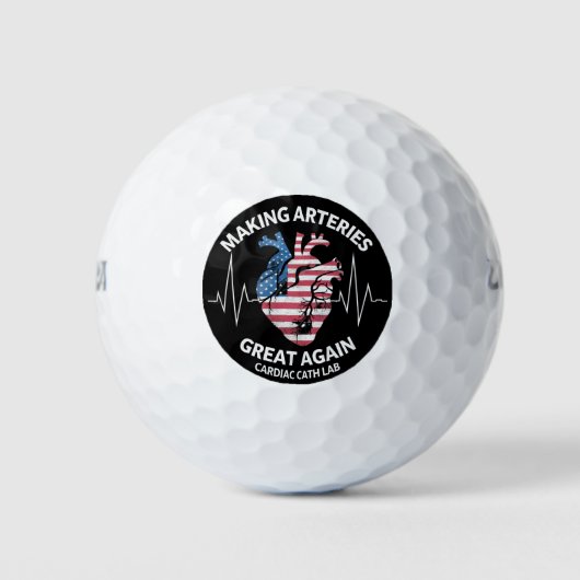 Het weer groot maken van slagaders Hartkatheterisa Golfballen (Voorkant)