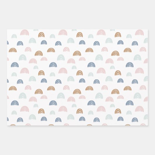 Het weer in baby shower Boho Inpakpapier Vel (Voorkant 3)