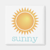Het weer in de koelkast - SUNNY Magneet (Voorkant)
