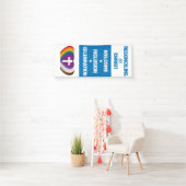 Het weer in elkaar brengen van de banner van de Ch (Insitu)