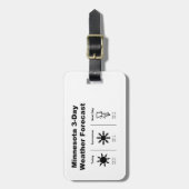 Het weer in Minnesota Bagagelabel (Voorkant verticaal)