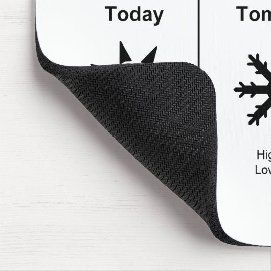 Het weer in Minnesota Muismat (Hoek)