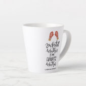 Het Weer van de Sweater is Mijn Favoriete Citaat v Latte Mok (Rechterhoek)