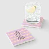 Het weerspiegelen van de Magie Stenen Onderzetter (Zijkant)