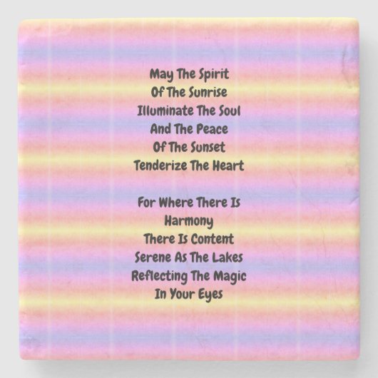 Het weerspiegelen van de Magie Stenen Onderzetter (Voorkant)