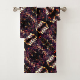 Het weerspiegelen van driehoeken die vreemde vorme bad handdoek