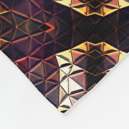 Het weerspiegelen van driehoeken die vreemde vorme fleece deken