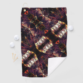 Het weerspiegelen van driehoeken die vreemde vorme golfhanddoek