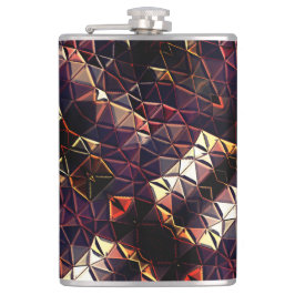 Het weerspiegelen van driehoeken die vreemde vorme heupfles