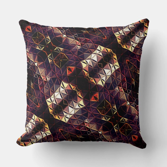 Het weerspiegelen van driehoeken die vreemde vorme kussen (Voorkant)