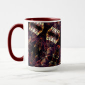 Het weerspiegelen van driehoeken die vreemde vorme mok (Links)