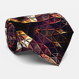 Het weerspiegelen van driehoeken die vreemde vorme stropdas