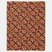 Het weerspiegelen van rode driehoeken die vreemde  fleece deken (Voorkant)