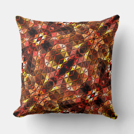 Het weerspiegelen van rode driehoeken die vreemde  kussen