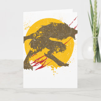 Het weerwolf Wenskaart Kaart