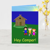 Het weggaan te kamperen Kaart (Gele Bloem)