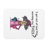 Het weggaan van de Humor van het Bed Magneet (Horizontaal)