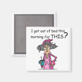 Het weggaan van de Humor van het Bed Magneet (Voorkant / Achterkant)