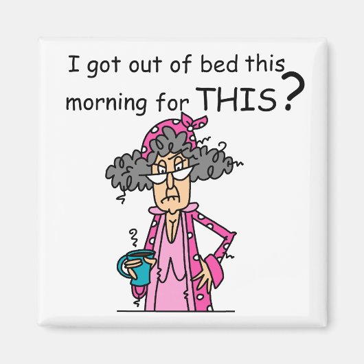 Het weggaan van de Humor van het Bed Magneet (Voorkant)