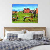 Het weggat bij Saint Andrews Canvas Afdruk (Insitu (Slaapkamer))