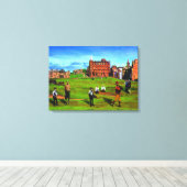 Het weggat bij Saint Andrews Canvas Afdruk (Insitu (Houten vloer))