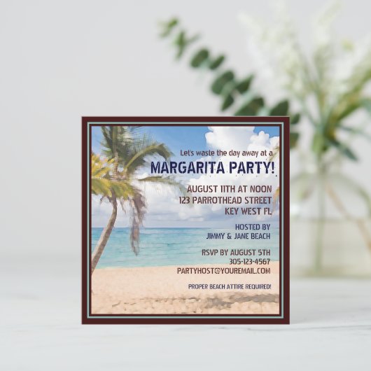 Het weggooien van een dag op een uitnodiging van d (Staand voorkant)