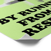 Het weglopen van verantwoordelijkheden Fantastisch Poster (Hoek)