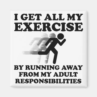 Het weglopen van verantwoordelijkheid Funny Magnet