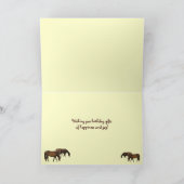 Het weiden de Verjaardag van Paarden Kaart (Binnen)