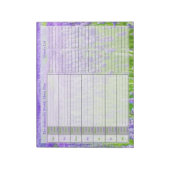 Het Wekelijkse Gepersonaliseerde Notitieblok van h (Linkerzijde)