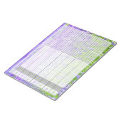 Het Wekelijkse Gepersonaliseerde Notitieblok van h (Schuin)