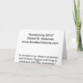 Het wekken van 2012 kaart (Achterkant)