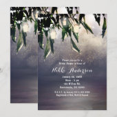 Het wekken van Wilde Boom & Mason Jar Lichten Uitn Kaart (Voorkant / Achterkant)