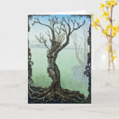 Het wekkende Wenskaart van de Fantasie van de Kaart (Gele Bloem)