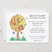 Het welkom heten Birdhouse Boom Inwijdingsfeest Ui Kaart (Voorkant)