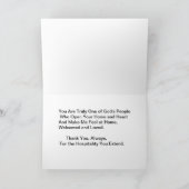 Het welkom heten Portiek, Gastvrijheid Bedankkaart (Binnen)