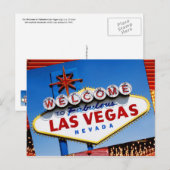 Het "Welkom in Fabulous Las Vegas"-teken Briefkaart (Voorkant / Achterkant)