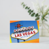 Het "Welkom in Fabulous Las Vegas"-teken Briefkaart (Staand voorkant)