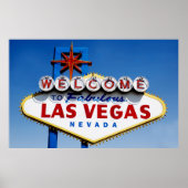 Het "Welkom in Fabulous Las Vegas"-teken Poster (Voorkant)