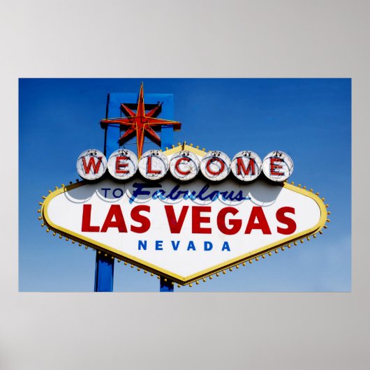 Het "Welkom in Fabulous Las Vegas"-teken Poster (Voorkant)