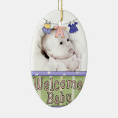 Het welkom Ornament van de Foto van het Baby - (Rechts)