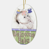 Het welkom Ornament van de Foto van het Baby - (Links)